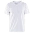 T-Shirt col V blanc TL - BLÅKLÄDER - 336010291000L pas cher