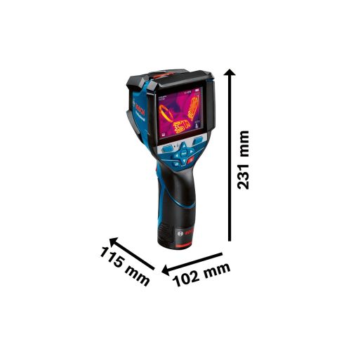 Caméra thermique GTC 600 C 12 V + 1 batterie 12 V 2 Ah + chargeur + coffret L-BOXX BOSCH 0601083500 photo du produit Secondaire 1 L