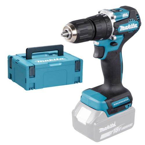 Perceuse visseuse à percussion 18 V LXT D 13 mm + coffret MAKPAC (sans batterie nu chargeur) MAKITA DHP487ZJ photo du produit