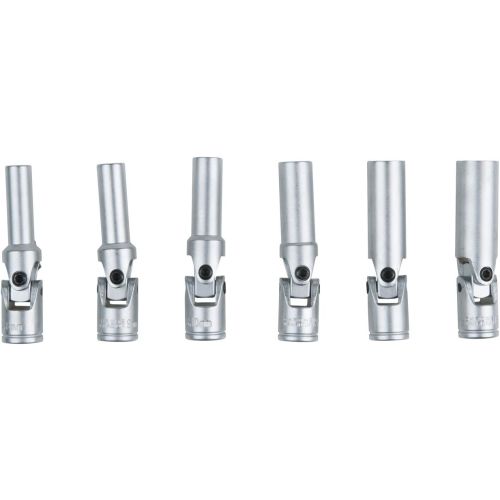 Module de 6 douilles à bougie 3/8 '' articulées 8 à 16 mm KS TOOLS 500.7300 photo du produit Secondaire 1 L