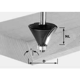 Fraise à chanfreiner Festool HW S12 D44/30/30° - 491101 pas cher Principale M