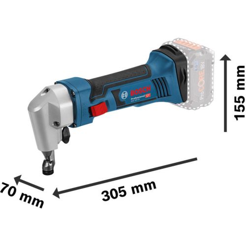 Grignoteuse 18V GNA 18V-16 Professional (sans batterie ni chargeur) en boîte carton BOSCH 0601529500 photo du produit Secondaire 1 L