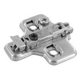 Embase Salice à fixation rapide Domi 37 x 32 mm argentée - BAR3L pas cher Principale M