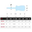 Tournevis Isoryl Fente court 6,5 x 40 mm FACOM ARB.6.5X40 photo du produit Secondaire 1 S