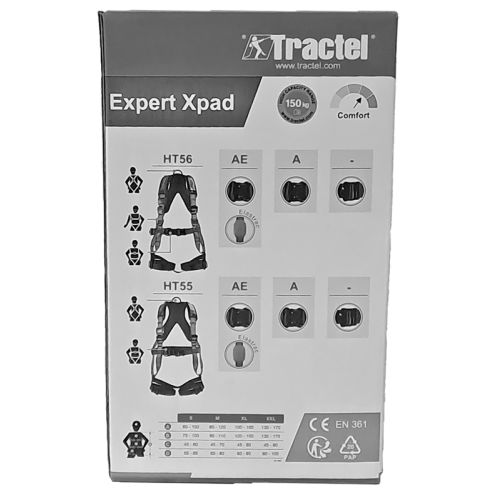 Harnais de sécurité antichute HT55 bleu/noir TXL - TRACTEL - 65612 pas cher Secondaire 2 L