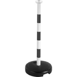 Poteau Novap en PVC rouge et blanc sur socle &agrave; lester 9 kg - 2001700 pas cher Principale M