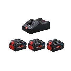 Set 3 batteries 8 Ah + chargeur GAL 1880 Bosch - 0615990N2F photo du produit Principale M