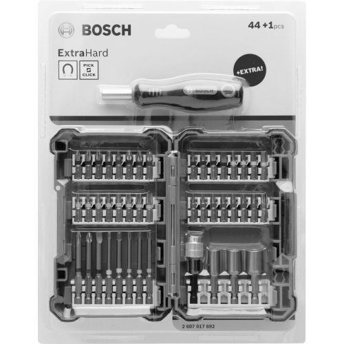 Coffret 44 embouts extra hard + tournevis manuel - BOSCH - 2607017692 pas cher Secondaire 1 L