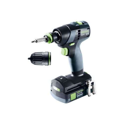 Perceuse-visseuse 18V TXS 18 C 3,0-PLUS + 2 batterie 3Ah + chargeur en coffret Systainer 3 - FESTOOL - 576895 pas cher Secondaire 1 L