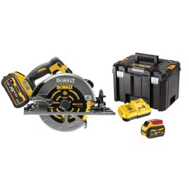 Scie circulaire 54V XR FLEXVOLT Dewalt DCS579T2 + 2 batteries 6 Ah + chargeur + coffret TSTAK photo du produit Principale M