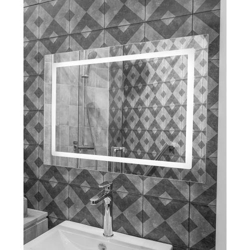 Miroir de salle de bains avec éclairage LED 80x60 cm - PRADEL - 556544 pas cher Secondaire 3 L