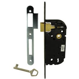 Serrure à larder MULTIBAT à pêne dormant et 1/2 tour axe 40mm fourni avec 1 clé sens droite finition noir - JPM - 000240-02-1X pas cher Principale M