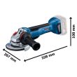 Meuleuse d'angle 18 V GWS 18V-10 P Professionnal 125 mm (sans batterie ni chargeur) en carton BOSCH 06019J4100 photo du produit Secondaire 1 S