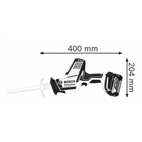 Scie sabre 18V GSA 18 V-LI C + 2 batteries ProCore 4Ah + chargeur en coffret L-Boxx BOSCH 06016A500Q photo du produit Secondaire 3 L