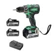 Perceuse visseuse 18V + 3 batteries 5Ah + chargeur + coffret HIKOKI DS18DBSLWDZ photo du produit