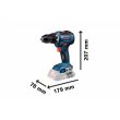 Perceuse visseuse 18 V GSR 18V-55 (sans batterie ni chargeur) en coffret L-BOXX BOSCH 06019H5203 photo du produit Secondaire 2 S