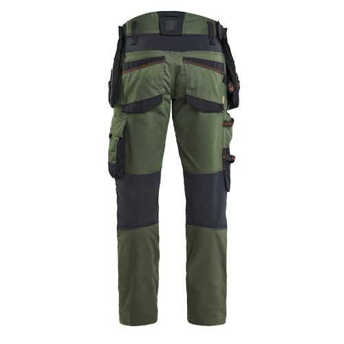 Pantalon artisan stretch STRIKER vert forêt/rouille T38L - BLÅKLÄDER - 197011494240C144 pas cher Secondaire 1 L