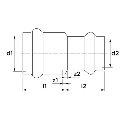 Raccord sudopress SP5240V en cuivre réduction femelle-femelle D 16 x 14mm - AALBERTS IPS - 6670864 pas cher Secondaire 1 L
