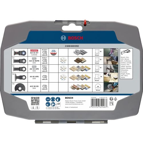 Coffret de 5 lames de outils oscillants multifonctions Starlock Best of Cutting - BOSCH - 2608669092 pas cher Secondaire 2 L