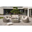 Salon bas de jardin ISA gris - DCB GARDEN  - PVC-ISA-SALON pas cher Secondaire 1 S