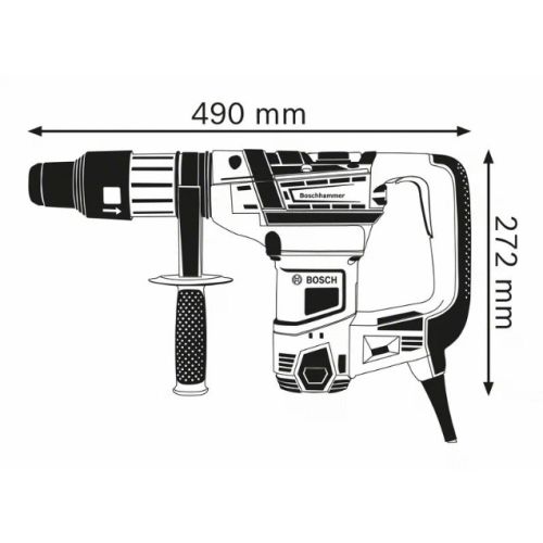 Perforateur SDS-Max 1150 W GBH 5-40 D en coffret BOSCH 0611269001 photo du produit Secondaire 1 L