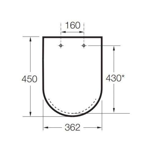 Abattant double laqué frein de chute SILENCIO en Supralit - ROCA - A8012A200B photo du produit Secondaire 1 L