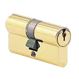 Cylindre europ&eacute;en 5 goupilles CISA laiton poli - 83... photo du produit Principale M