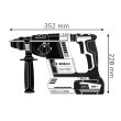 Perforateur SDS Plus 18 V GBH18V-26 + 2 batteries ProCore 5,5 Ah + chargeur + coffret L-BOXX BOSCH 0611909001 photo du produit Secondaire 7 S