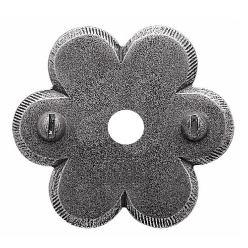 Rosace 1302 rond trou béquille fer noir - BOUVET - R12BC75B pas cher