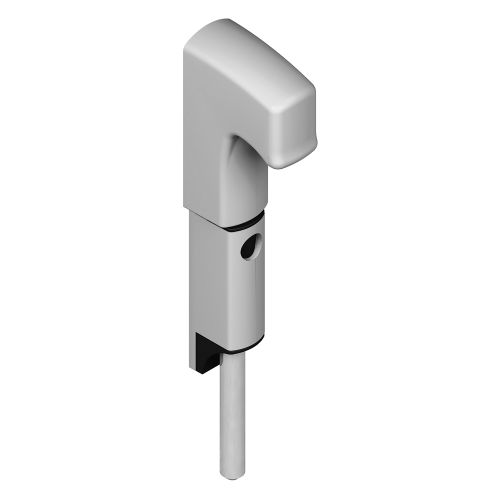 Verrou en applique Danaos tige inox longueur 167 mm aluminium RAL9006 LA CROISEE DS DS6370-007 photo du produit Principale L