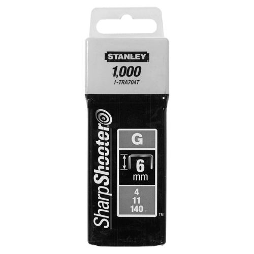 Agrafes 6 mm type G boîte de 5000 - STANLEY - 1-TRA704-5T pas cher Secondaire 1 L