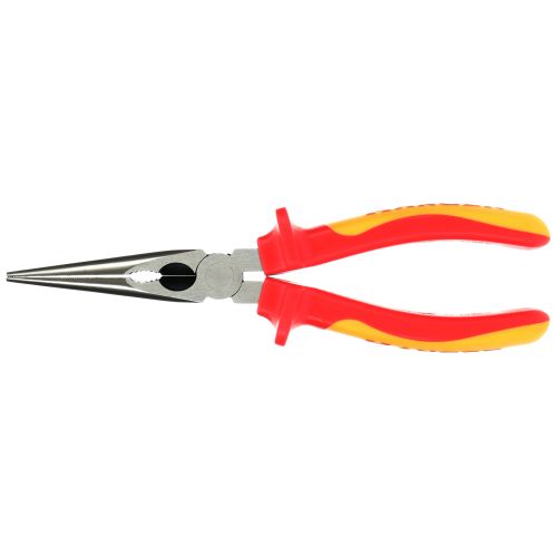 Pince &agrave; bec demi-rond isol&eacute;e 1000V 200mm - HANGER - 231024 pas cher Secondaire 2 L