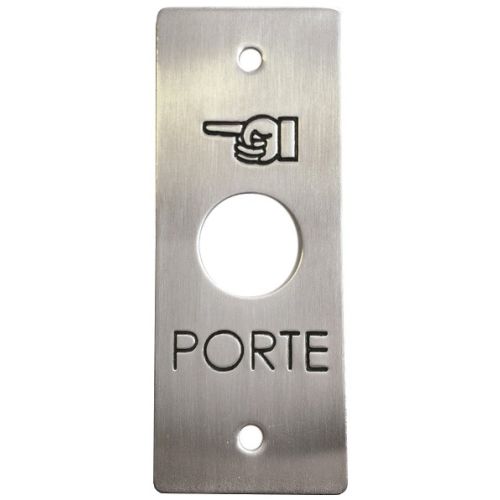 Plaque inox gravée exit avec braille diamètre 19 mm SEWOSY PPBP19_BE photo du produit Secondaire 1 L