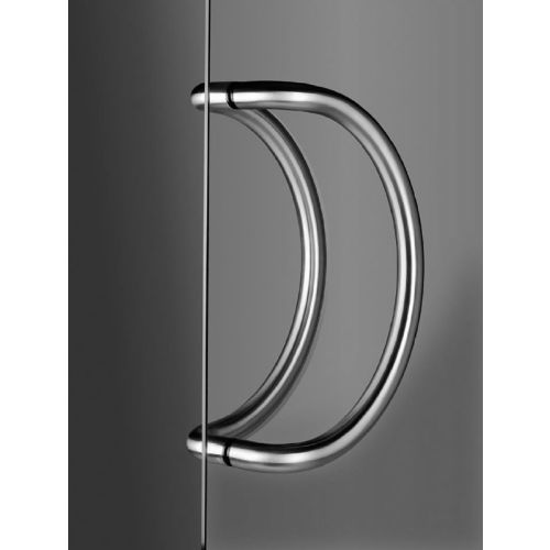 Poignée tubulaire demi-lune modèle 25 diamètre 32mm entraxe 300mm inox - NORMBAU - 2469130 pas cher Secondaire 1 L