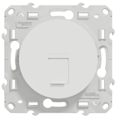 Prise RJ45 Blanc ODACE grade 3 cat. 6 STP à vis SCHNEIDER ELECTRIC S520476 pas cher Secondaire 3 L