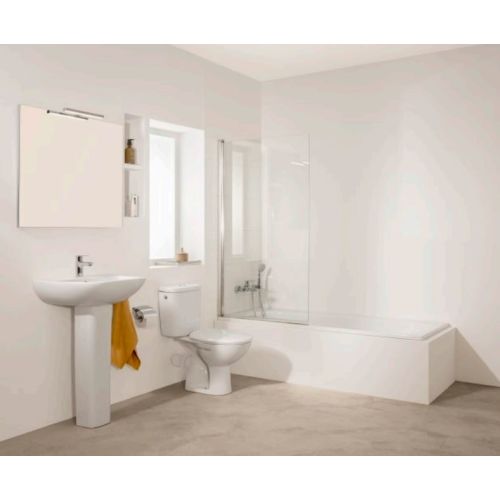 Cuvette WC POLO PLUS au sol sortie horizontale ROCA A342197000 photo du produit Secondaire 1 L
