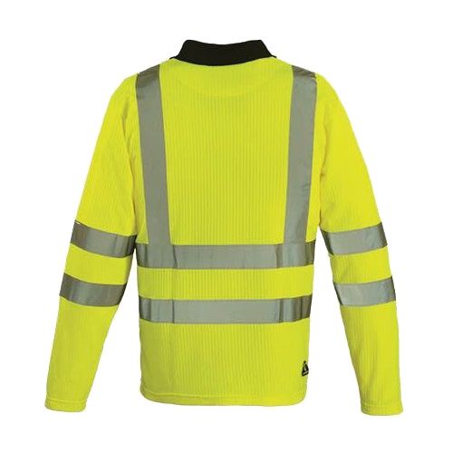 Polo YARD manches longues HI-VIZ poly/coton jaune fluo T2XL COVERGUARD 7YAPYXXL photo du produit Secondaire 1 L