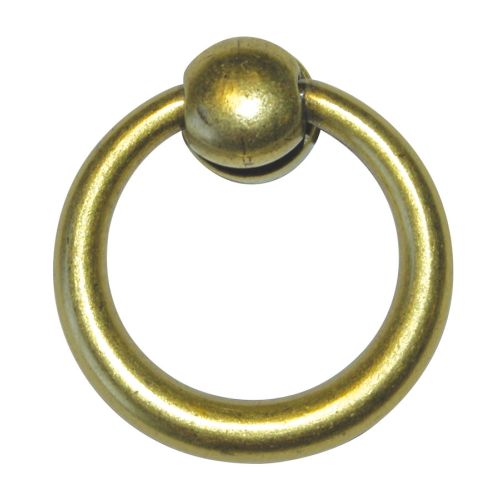 Anneau rond de diamètre 35 mm zamak finition laitonné vieilli CADAP 1007/2V photo du produit Principale L