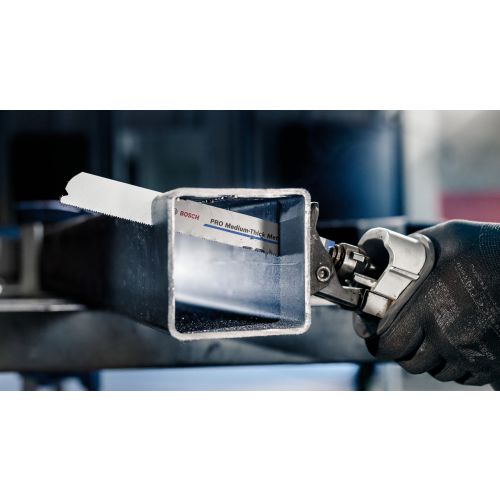5 lames de scie sabre PRO Medium-Thick Metal precise S1137BEF 225 x 25 x 1,1 mm BOSCH 2608658994 photo du produit Secondaire 4 L