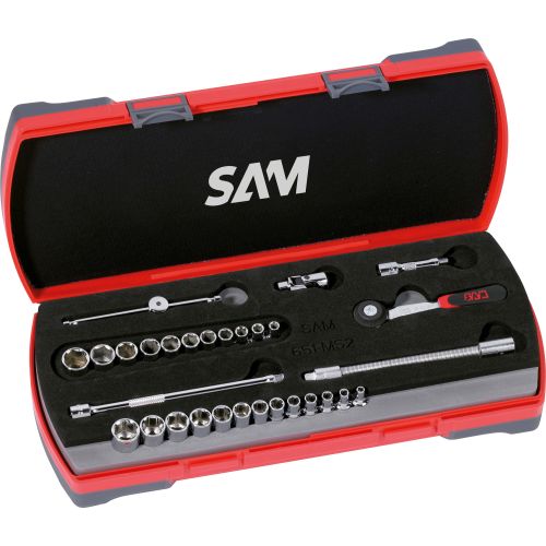 Coffret 1/4'' de 30 outils Sam outillage 6 pans - 73-RPM30 photo du produit Principale L