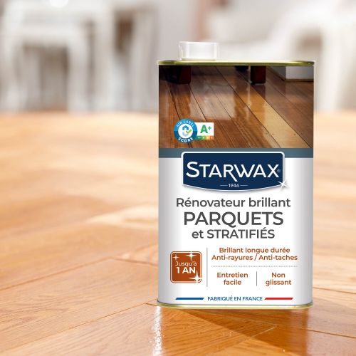 Rénovateur brillant protecteur des parquets cire vitrifié 1 L - STARWAX - 993 photo du produit Secondaire 1 L