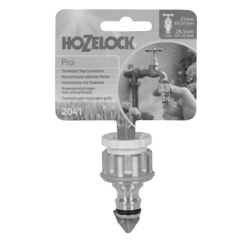 Raccord métal pour robinet extérieur fileté Pro 1/2'' à 3/4'' - HOZELOCK - 2041P0000 pas cher Secondaire 1 L