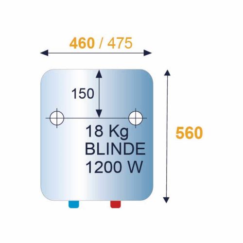 Chauffe-eau électrique BLINDÉE verticale murale monophasé 50 L CHAFFOTEAUX 3010794 photo du produit Secondaire 1 L