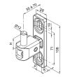 Gond de portail MULTIFIX T à axe réglable de 35 à 70mm diamètre pivot 12mm - TIRARD - NA619026 pas cher Secondaire 1 S