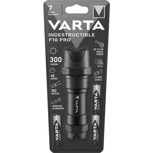 Lampe torche Indestructible F10 PRO LED 300 lm IP67 avec 3 piles AA - VARTA - 18_710_101_421 pas cher Secondaire 6 L