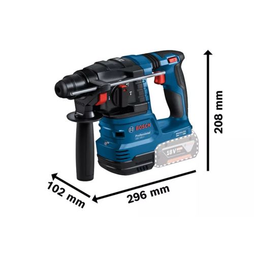 Perforateur SDS plus 18V GBH 18V-22 + GDE 18V-12 + 2 batteries 4Ah + chargeur + coffret L-BOXX - BOSCH - 611924003 photo du produit Secondaire 1 L