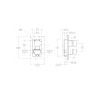 Mitigeur bain-douche à encastrer KUATRO 471502S 2 voies à inverseur automatique chromé - RAMON SOLER - 47C300646 pas cher Secondaire 1 S