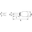 Tournevis bimatière S1 Pozidriv tom pouce à lame ronde N°1 5x25mm - SAM OUTILLAGE - T-1PZ25 pas cher Secondaire 1 S