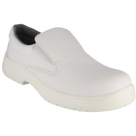 Chaussure basse type mocassin Singer VIGO S2 FO SR microfibre blanc photo du produit Principale M