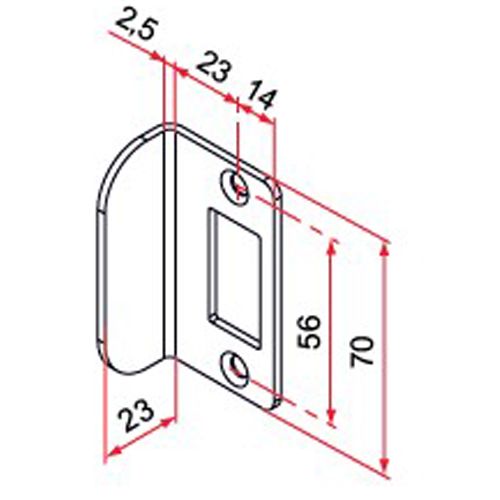 Butée de portail GK inox brut - TIRARD - GK401401 pas cher Secondaire 1 L